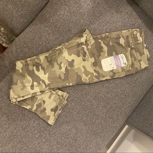 Seven7 Camo Stretchy Slim Fit Jeans Waist Control